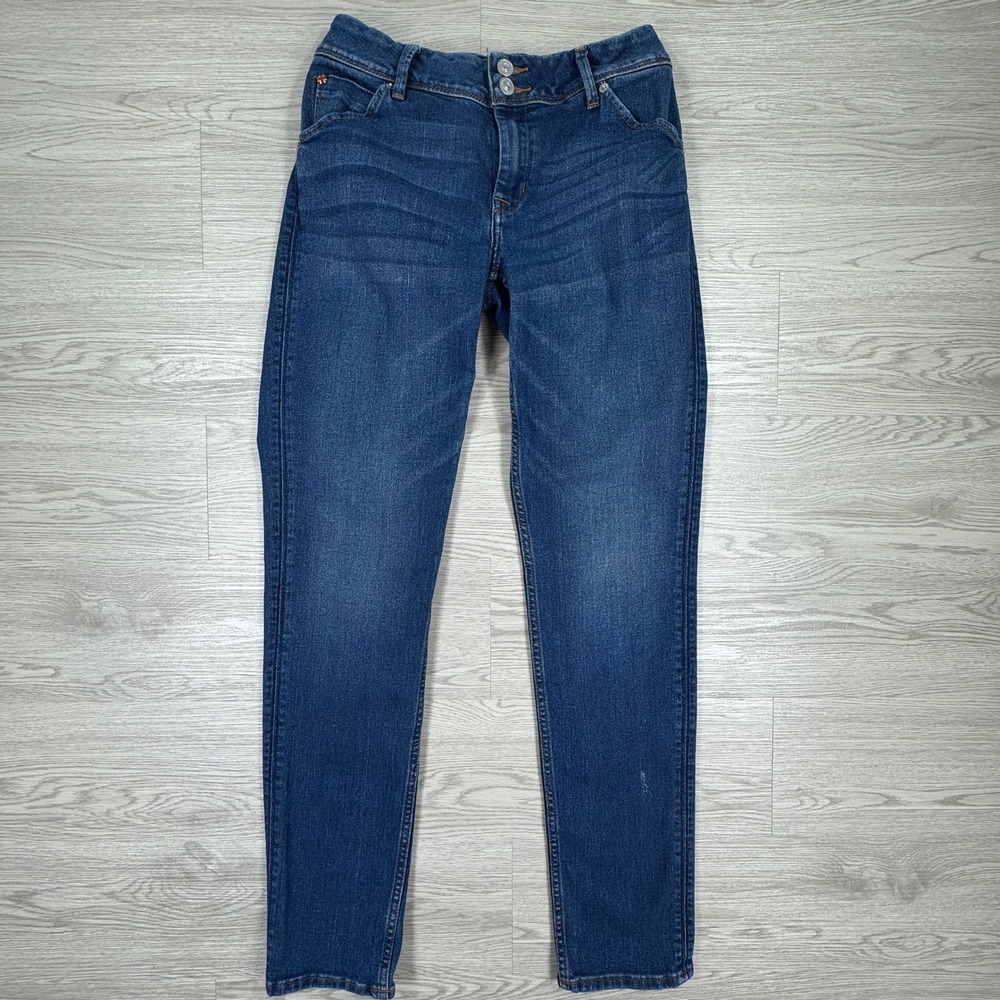 Hudson Womens Flap Pocket Bootcut Jeans Blue 28 High Rise Stretch‎ Denim Cotton